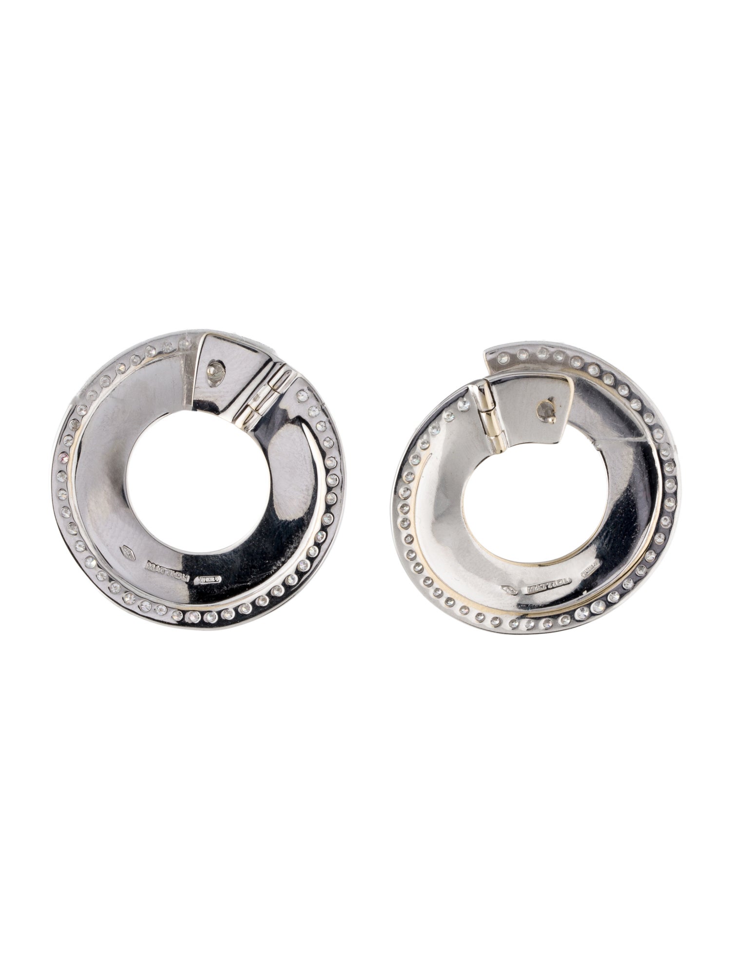 Mattioli 18K Diamond Disc Earrings